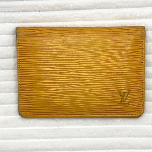 Louis Vuitton Accessories - LOUIS VUITTON Card Holder M63209 Yellow